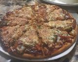 A picture of step 5 of Veg pizza #valentinespecial#mealfortwo.