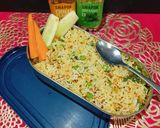 A picture of step 4 of Quick Herb Rice For Tiffin.