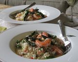 A picture of step 10 of Prawn and Asparagus Risotto.