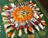 Une image de l'étape 10 de Salade d'été multicolore aux anchois marinés.