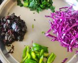 A picture of step 2 of Quinoa Chickpea Plant-Based Salad - A Vegan Buddha Bowl.
