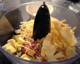 A picture of step 1 of Leftover Cheeseboard Potted Cheese.