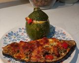 Foto del paso 13 de la receta Calabacín y berenjena rellenos con quinoa