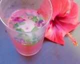 A picture of step 10 of Hibiscus-tender coconut cooler.