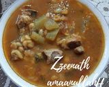A picture of step 4 of Hyderabadi Chana Daal and Kaddu Gosht Curry.