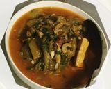 Hình bước làm 4 của món Canh Cà tím bung