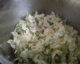 A picture of step 1 of Sig's Cabbage and Spring Onion Mash.