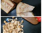 A picture of step 1 of Kathal (Jackfruit) Masala.
