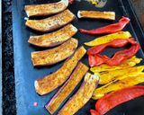 Une image de l'étape 12 de Aubergines chinoises et poivrons grillés aux épices et coriandre (recette plancha).