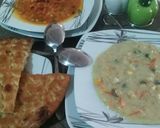 عکس مرحله 1 از دستور سوپ شیر با سوپ قرمز جای دوستانم خالی ،🥣🥘🍟🍖🫕