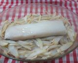 Foto del paso 7 de la receta: Bacalao con cebolla y moscatel al horno