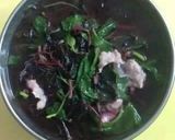 Hình bước làm 3 của món Canh rau tập tàng nấu thịt