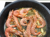 Pollo con gambas