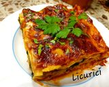 Pas rețetă Lasagne cu ragu și spanac 7 fotografie