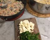 A picture of step 7 of Salmon pasta.