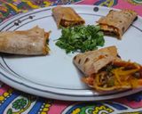 A picture of step 6 of Roti roll.