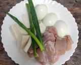 Foto langkah ke 1 dari resep Opor Ayam Tahu Telur Bumbu Kari.