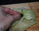 A picture of step 10 of Persian cabbage rolls.