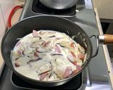 A picture of step 4 of German Sausage Creamy Pasta (No White Sauce).