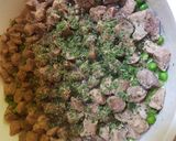 Brassói zöldborsóval recept fázis 4 fotója