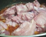 A picture of step 2 of Tinday gosht.