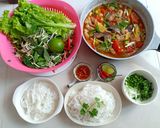 Hình bước làm 5 của món Bún cá ngừ um