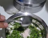 A picture of step 2 of (Shivratri) Green stuffed pattice.