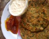 A picture of step 5 of Rangeen paratha.