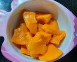 A picture of step 1 of Mango Pancakes.