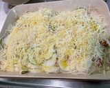 Une image de l'étape 16 de Gratin de navet blanc et courgette au jambon cru et emmental.