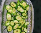 A picture of step 2 of Crispy Karela.