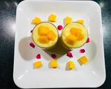 मैंगो कस्टर्ड पुडिंग (Mango custard pudding recipe in hindi) रेसिपी चरण 3 फोटो
