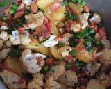 A picture of step 2 of Aloo Gobhi with mix Sabzi.