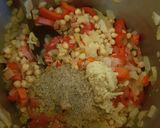 A picture of step 3 of Simple chickpea, red pepper and cumin soup.