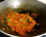 A picture of step 3 of Kadhai paneer.