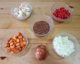 Foto del paso 1 de la receta Pastel de quinoa roja con verduras y manzana!!!