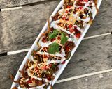 A picture of step 4 of Kurkuri bhindi chaat.
