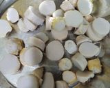 A picture of step 1 of Masala Yams(arvi).