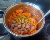 Foto del paso 6 de la receta: Lacitos gratinados con carne y guisantes🎀