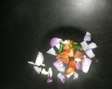A picture of step 2 of Cabbage chutney.