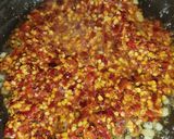 A picture of step 4 of Schezwan Sauce.