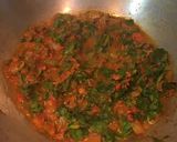 A picture of step 7 of Palak Aloo.