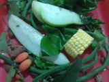 Sayur asem goreng pake daging sapi
