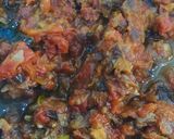 A picture of step 6 of Sarson Ka Saag with Makki Ki Roti.
