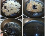 Foto del paso 11 de la receta Calamares relleno de gambas, jamón y verduras en su tinta
