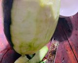 Hình bước làm 1 của món Ăn vặt tốt cho sức khoẻ: vỏ dưa hấu xóc muối đường