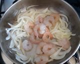 Foto del paso 1 de la receta Salsa blanca con camarones y champiñones😋