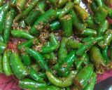 A picture of step 7 of Green chilli pickle.