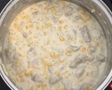 Sajtos-tejszínes-kukoricás sertéscomb recept fázis 4 fotója