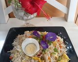 Gambar langkah 5 resipi Nasi Goreng China.